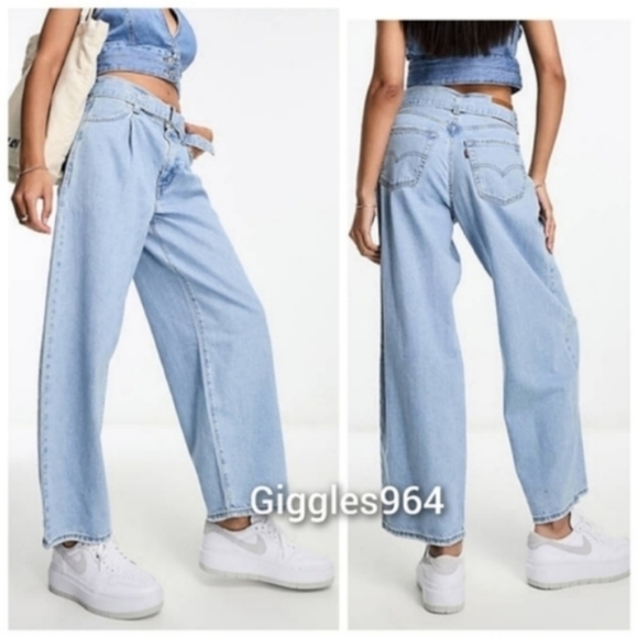 Levi's Belted Baggy Jeans in Living Legend - Picture 10 of 12